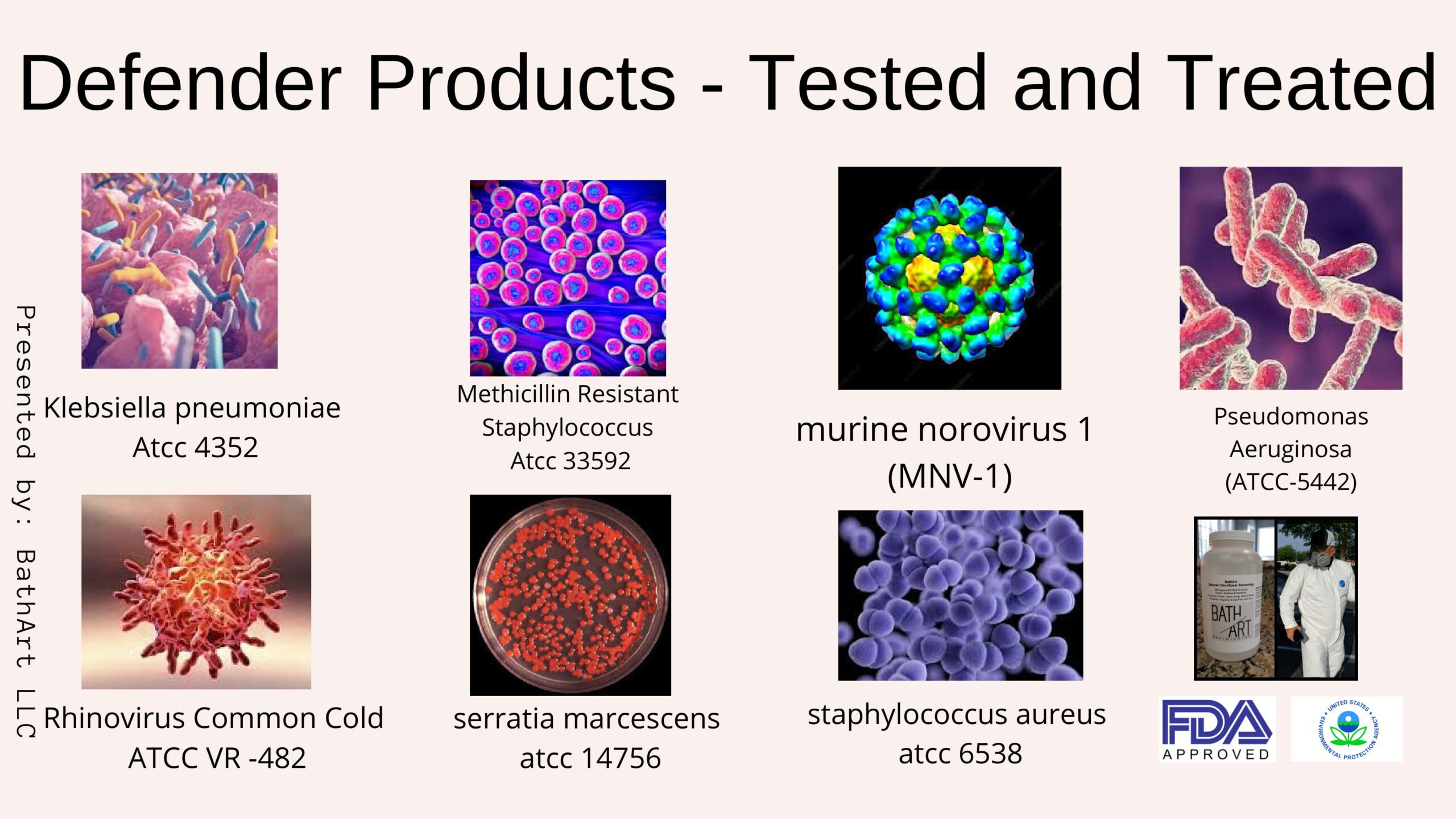 A series of pictures showing different types of viruses.