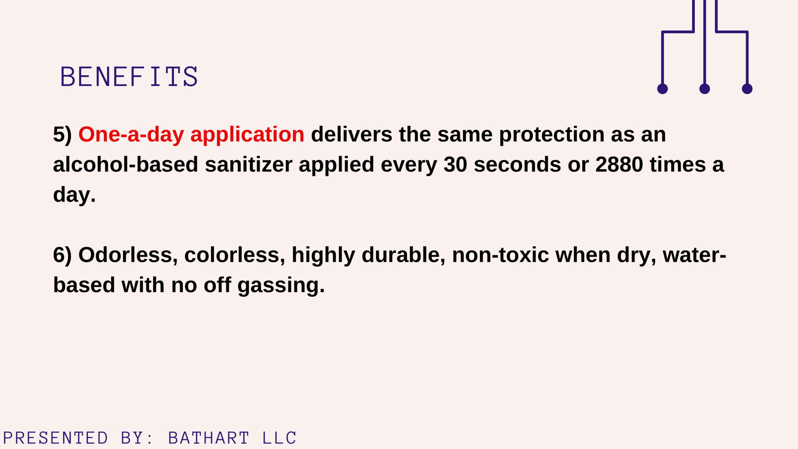 A picture of the text box with instructions for using an alcohol sanitizer.