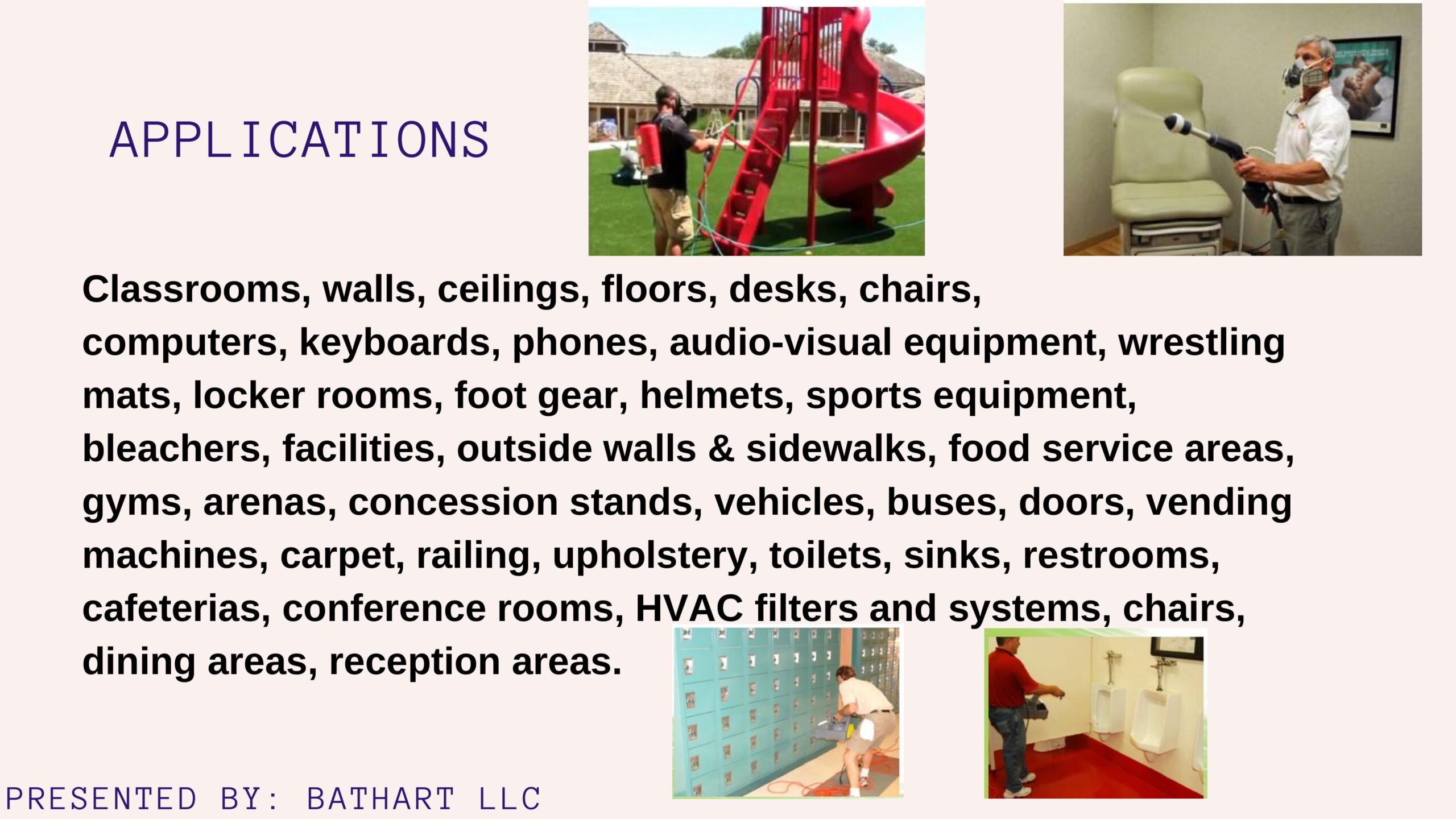 A picture of some information about the facility.
