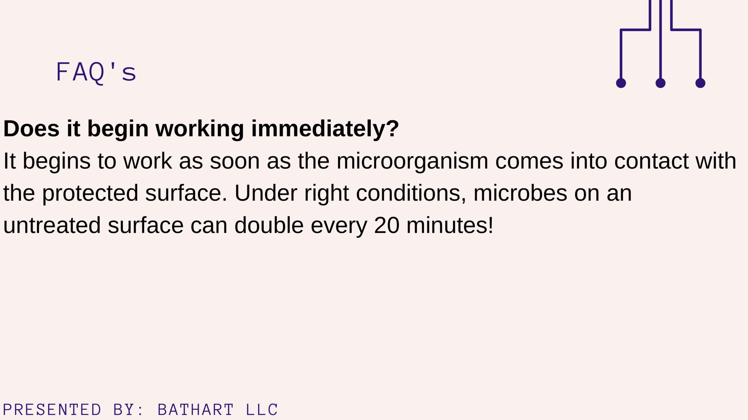 A slide with instructions for microorganisms in it.